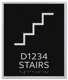 "Stairs" Sign w/Symbol plus Room Number