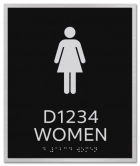 "Women" Sign w/Female Symbol plus Room Number