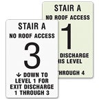 NFPA Stairwell Signs