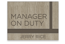 Nameplates/Staff On Duty