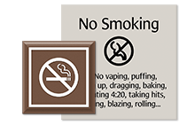no smoking signs