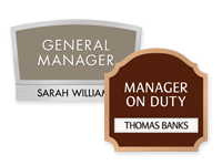 staff on duty signs