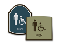 handicap bathroom signs