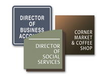 4/5-line room signs