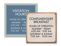 8-line (or more) info signs