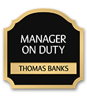 Nameplates/Staff On Duty