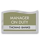 Nameplate/Staff on Duty
