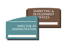 1-slot suite id signs