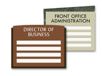 4-slot suite id signs