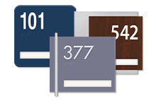 1-Slot Room Number Signs