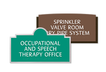 3-Line Room Signs