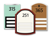 3-slot room number signs