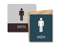 mens bathroom signs