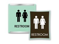 unisex bathroom signs