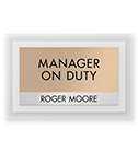 Manager on Duty Signs