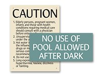 CA pool signs