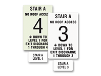 Stairway ID Signs
