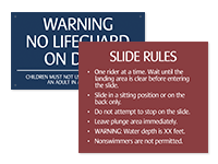 Pool/Spa Signs