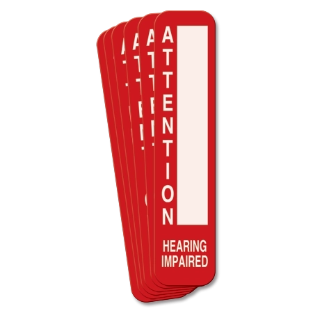 Attention Hearing Impaired - 6 Pack