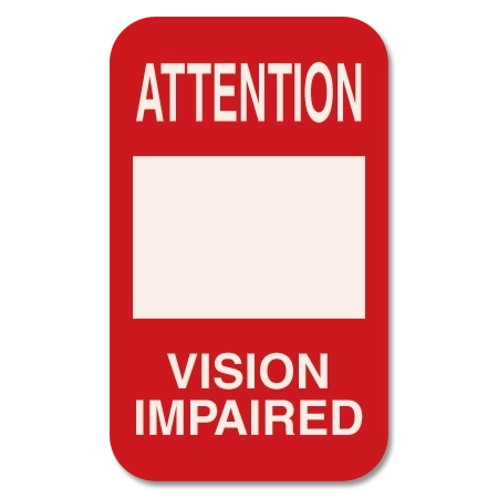 Attention Vision Impaired