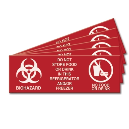 Do Not Store Food or Drink in this Refrigerator and/or Freezer - 5 Pk