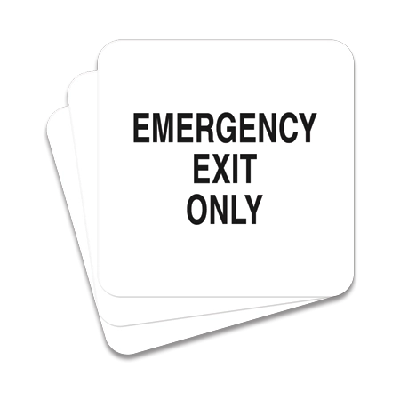 Emergency Exit Only - 3 Pack