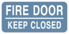 Fire Door - Keep Closed Label - 4 Pack