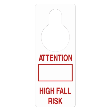 Handle Hanger - Attention High Fall Risk
