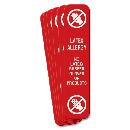 Latex Allergy No Latex/Rubber Gloves or Products - 6 Pack