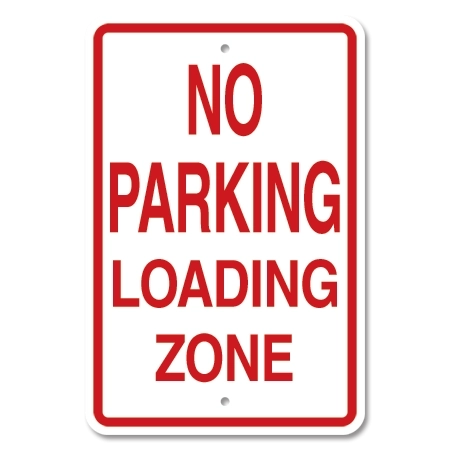 No Parking Loading Zone