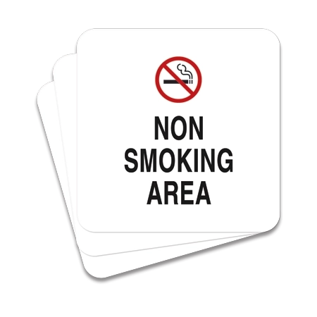 Non Smoking Area with Symbol - 3 Pack