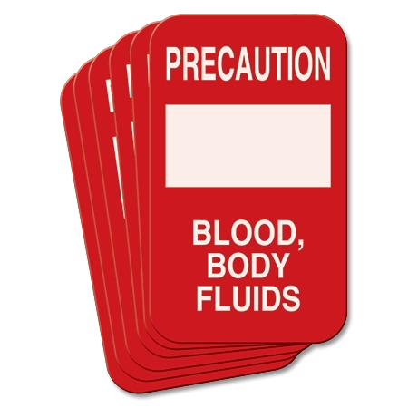 Precaution Blood, Body Fluids - 6 Pack