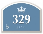 Room Number Sign - Handicap Accessible