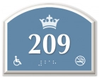 Room Number Sign - No Smoking/Handicap Accessible