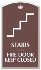 Stairs/Fire Door Keep Closed Sign