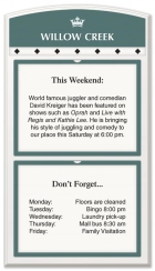 Two-Slot Message Display