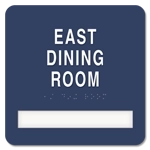 3-Line Common Room Sign w/ Insert Slot