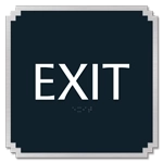 "Exit" Egress Sign - CA Compliant