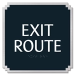"Exit Route" Egress Sign - CA Compliant