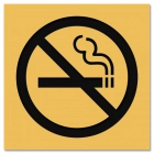No Smoking - Symbol Only.25" Solid Surface