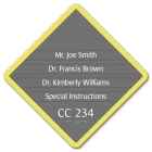 4-Slot Changeable Patient Room Sign