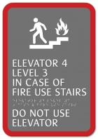 In Case of Fire... Use Stairs w/Symbol
