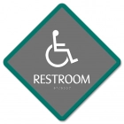 Restroom Sign w/ISA Symbol