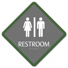 Restroom Sign w/Unisex Symbol