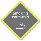 Smoking Permitted w/Symbol