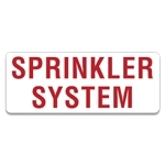 Sprinkler System Label