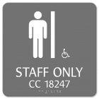 Staff Only Sign - Men & Accessible
