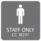 Staff Only Sign - Men