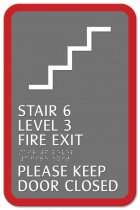 Stairway/Level Indicator Sign