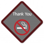 Thank You Sign w/No Smoking Symbol